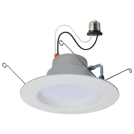 Satco LED Retrofit Downlight Field Selectable 120 Volt ColorQuick and PowerQuick Technology Rnd White S18801